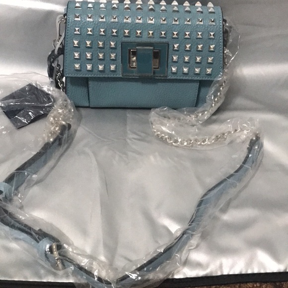 NWT Steven Madden BStyle Faux Leather Studded Cross Body Bag. - Picture 3 of 7